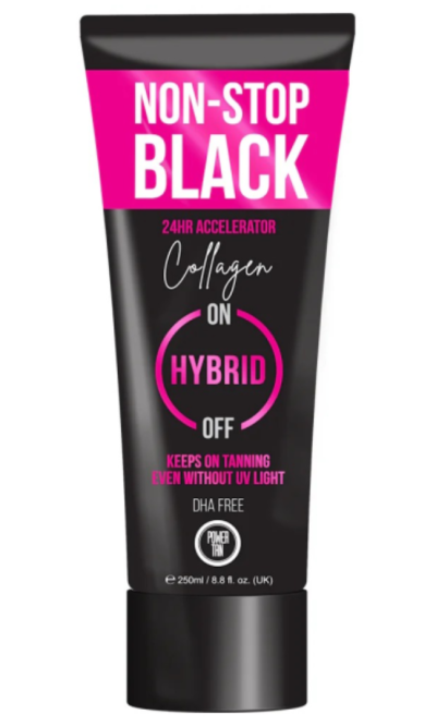 Power Tan Non-Stop Black Hybrid Collagen