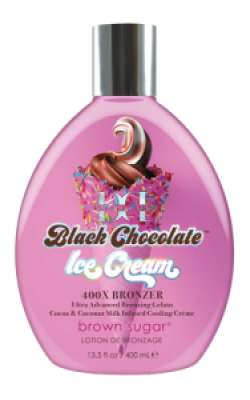 Tan Incorporated Double Dark Black Chocolate Ice Cream (cooling)